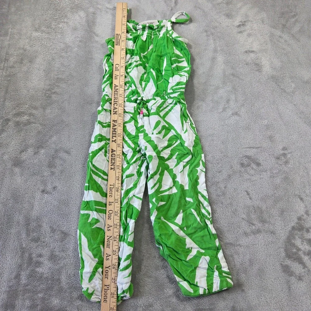 Lilly Pulitzer Target 20th Anniversary Green Palm Leaf Jumpsuit Kids 3T Summer